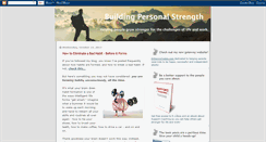 Desktop Screenshot of buildingpersonalstrength.com